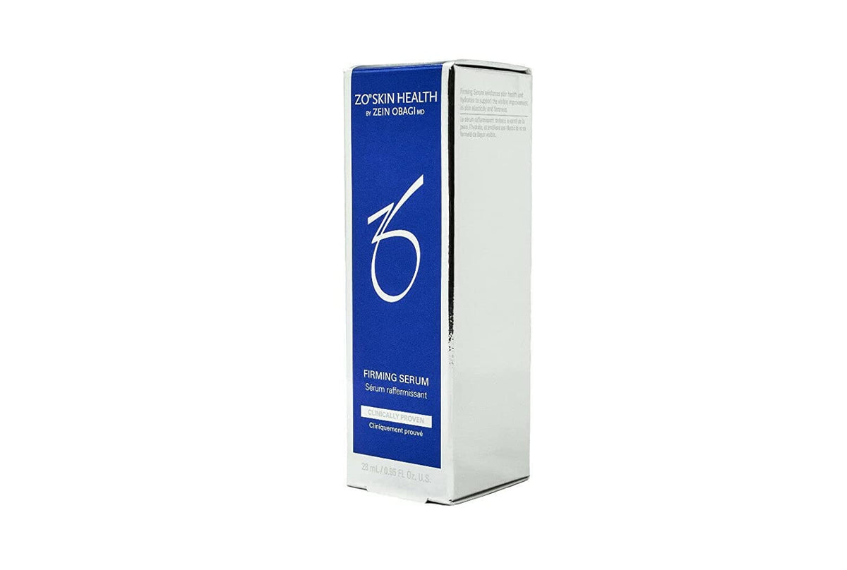ZO Skin Health suero reafirmante, botella frontal, ayuda a la elasticidad de la piel.