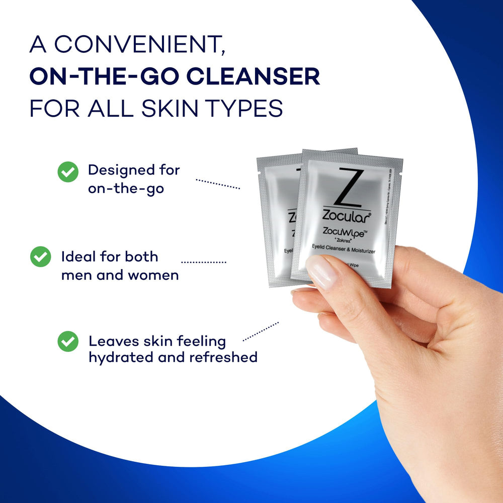 Zocular ZocuWipe: formato portátil para llevar en bolso y usar durante el viaje.