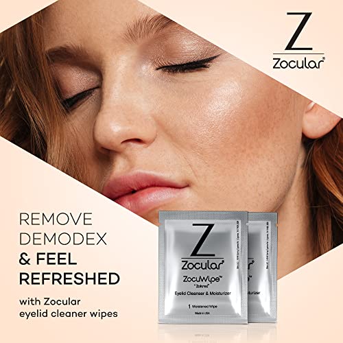 Zocular ZocuWipe: toallita para párpados, limpieza suave de la zona ocular.