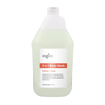 Zogics fragancia cítrica aloe, aroma ligero para uso diario.