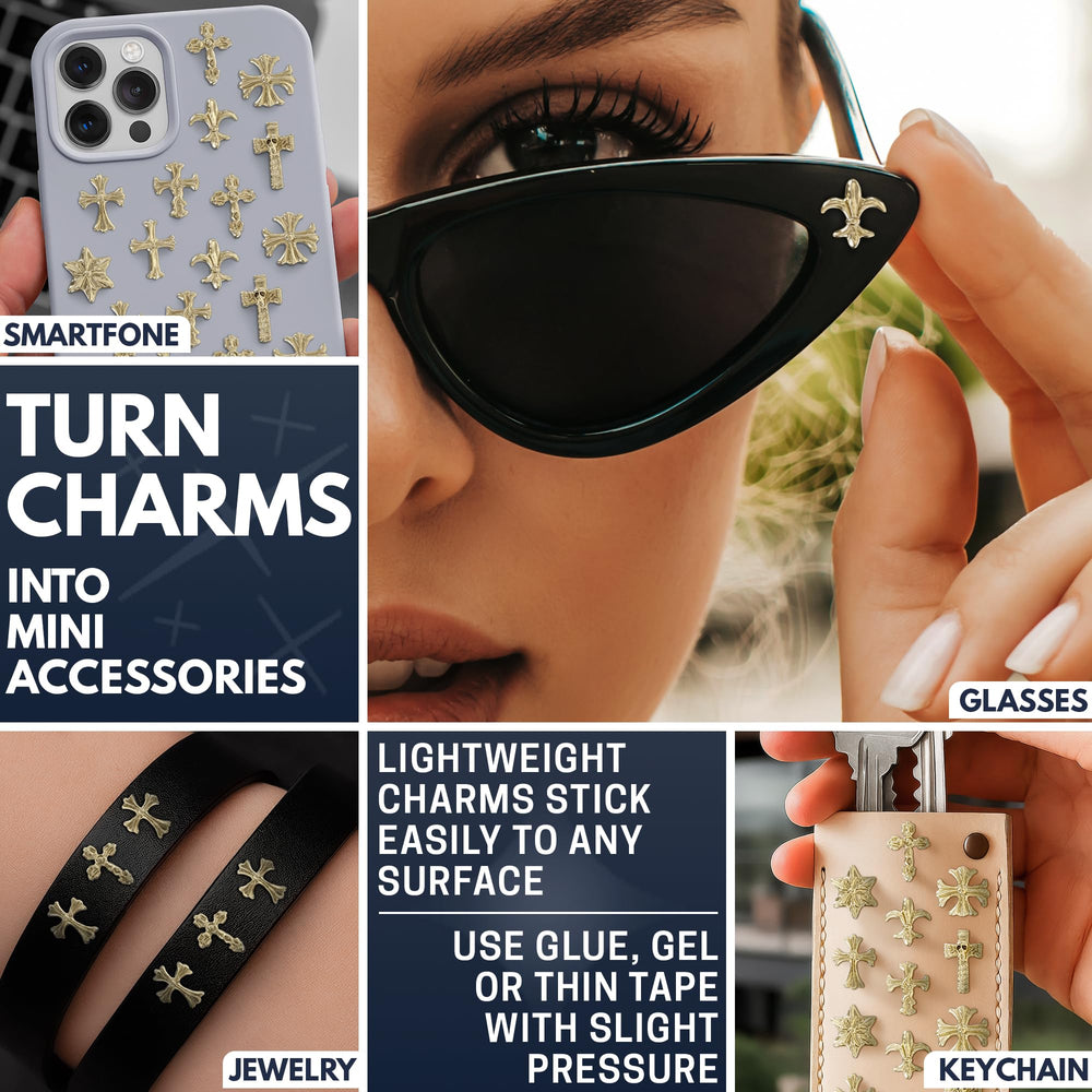 ZOKLU Paquete de 100 charms, opción económica para uñas.