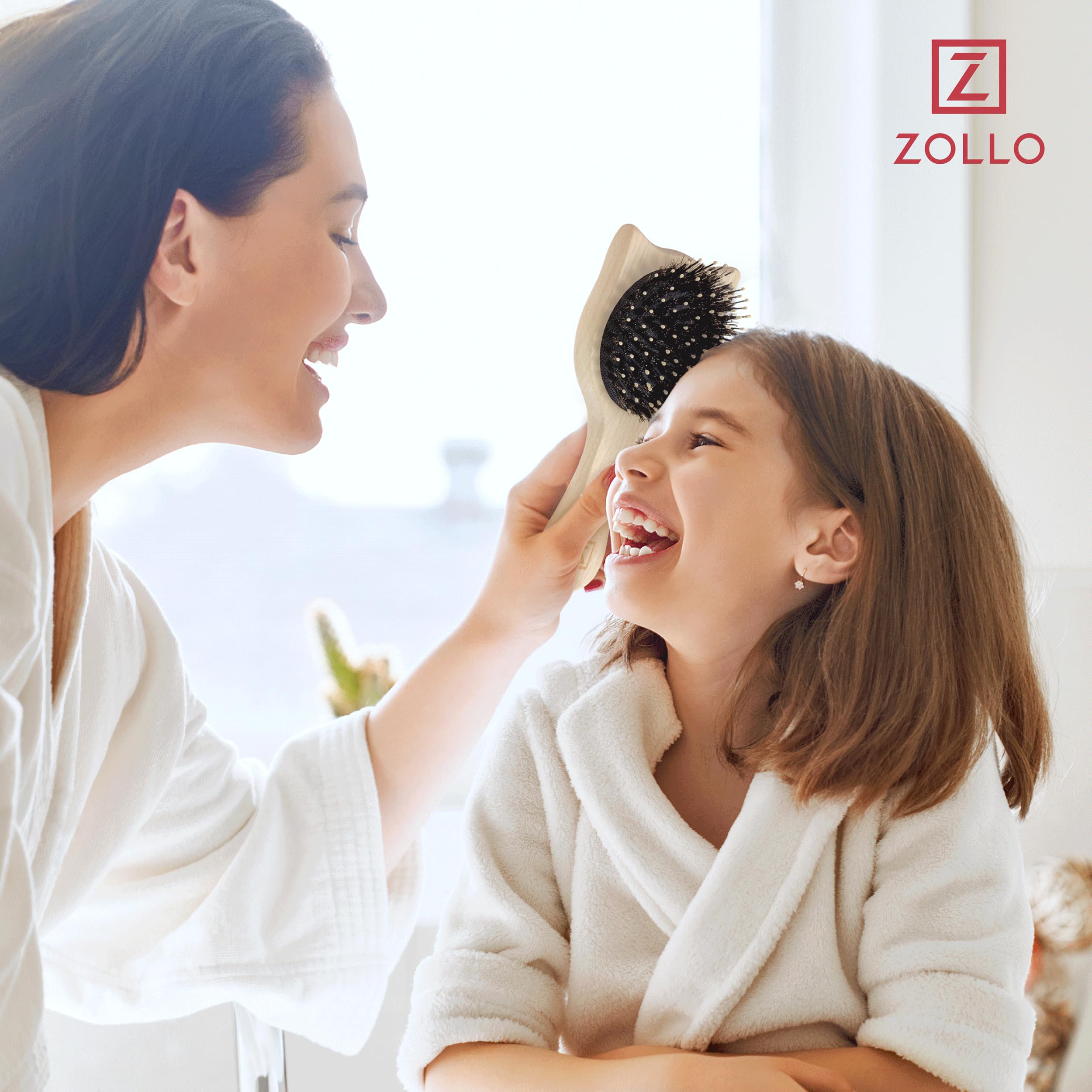 Zollo jabali negro ayuda a distribuir aceites naturales para brillo.