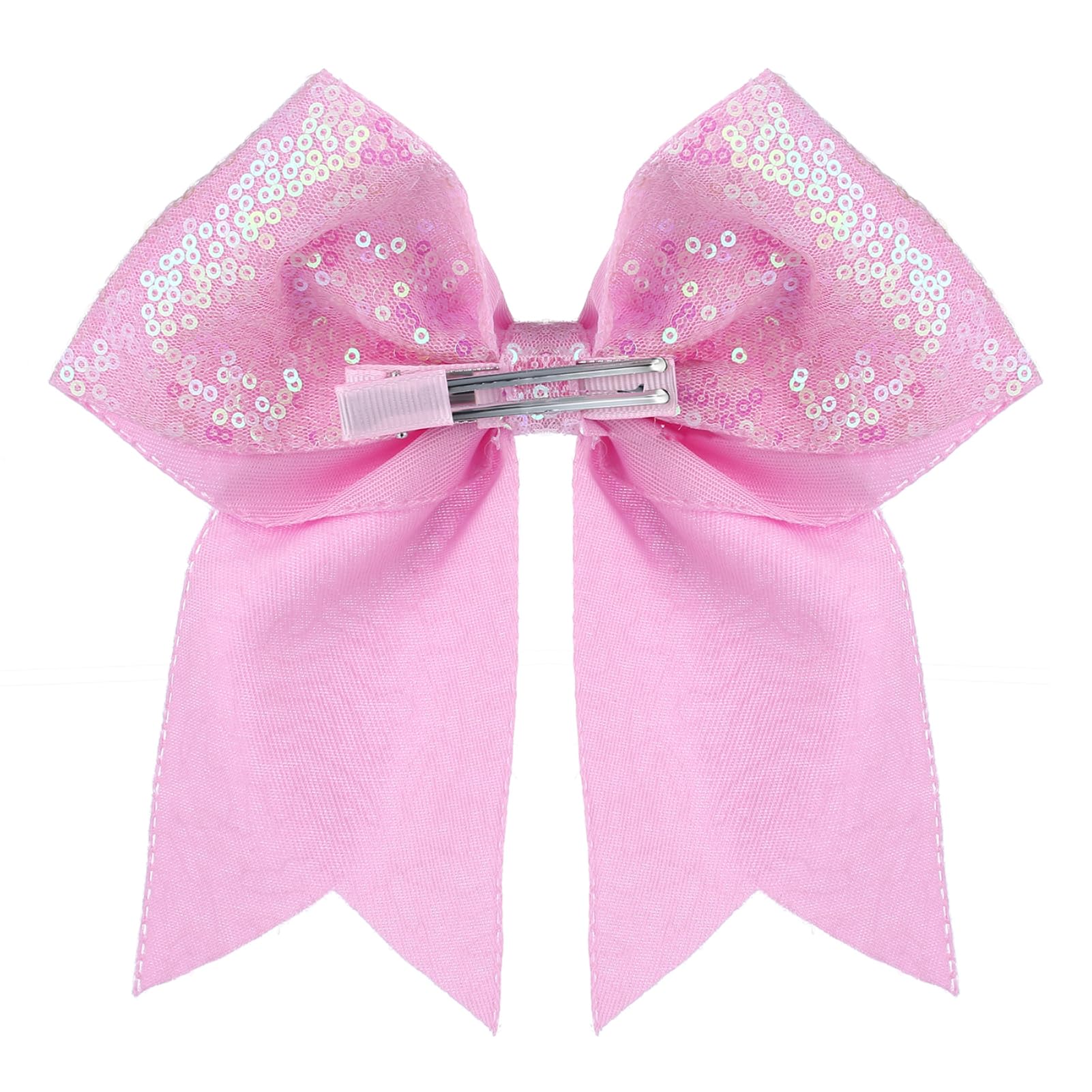 Estilo diario con lazo Zolyco rosa y brillo.