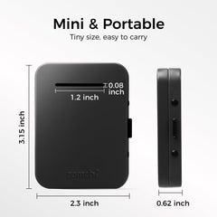 ZOMCHI acabado negro mate, diseño discreto que complementa cualquier espacio.
