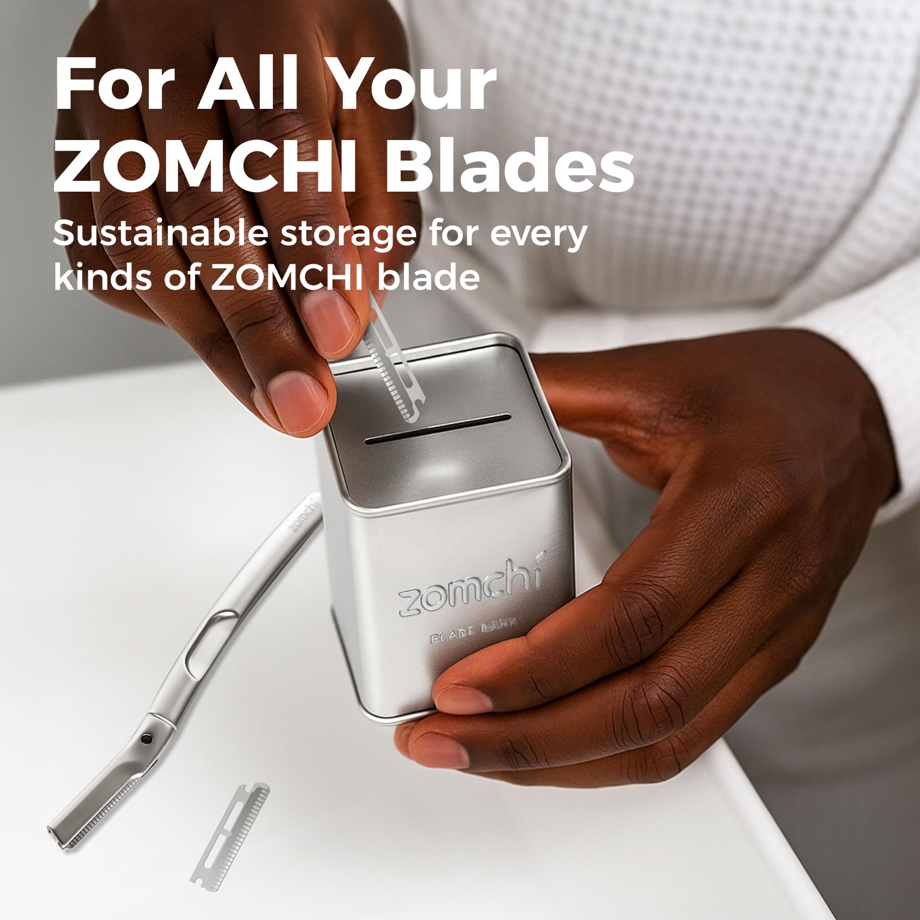 ZOMCHI banco de cuchillas, gran capacidad para más de 300 hojas