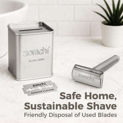 ZOMCHI banco de cuchillas, hecho de metal reciclable para manejo responsable