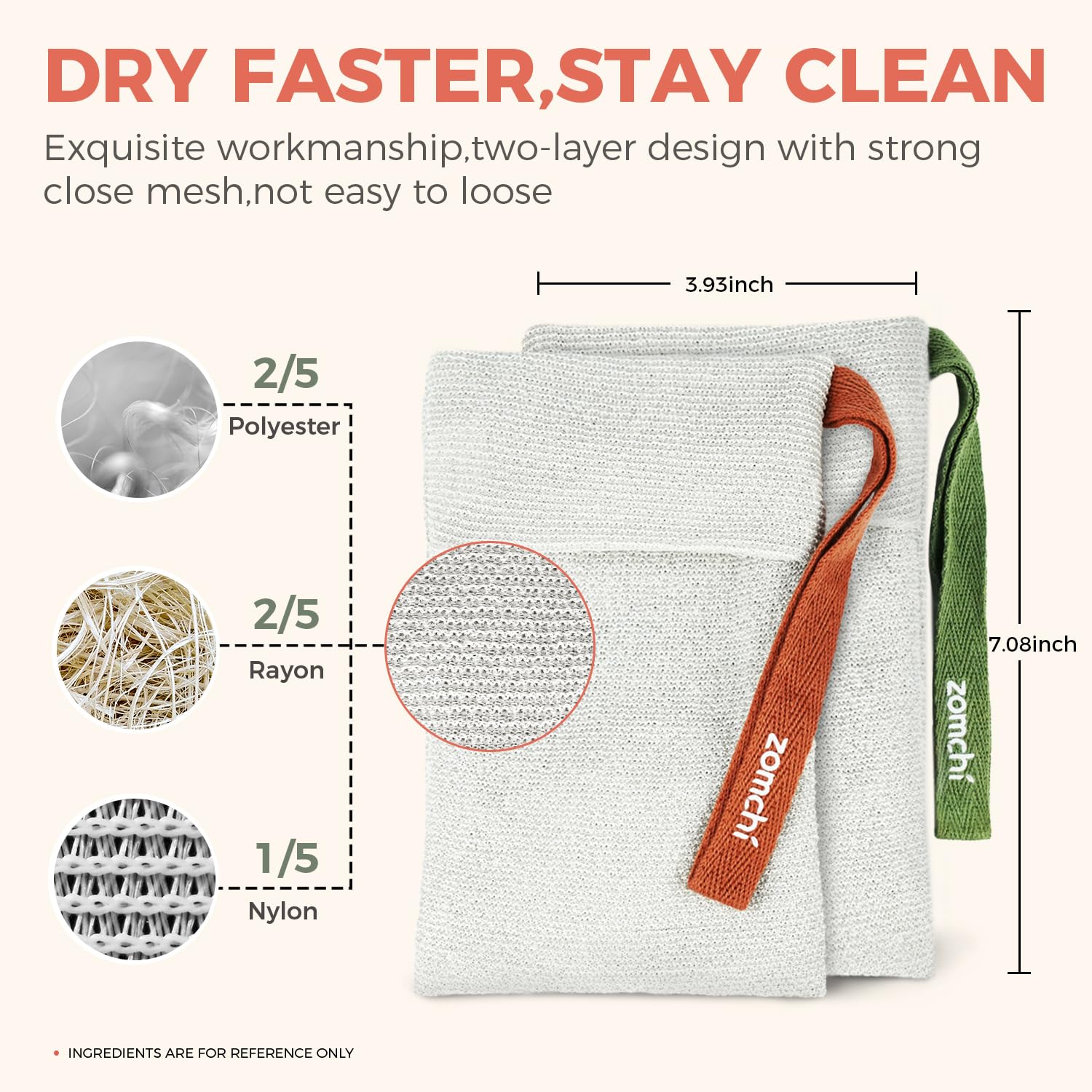 Formato resistente de ZOMCHI para ducha cuida el medio ambiente reduciendo residuos.