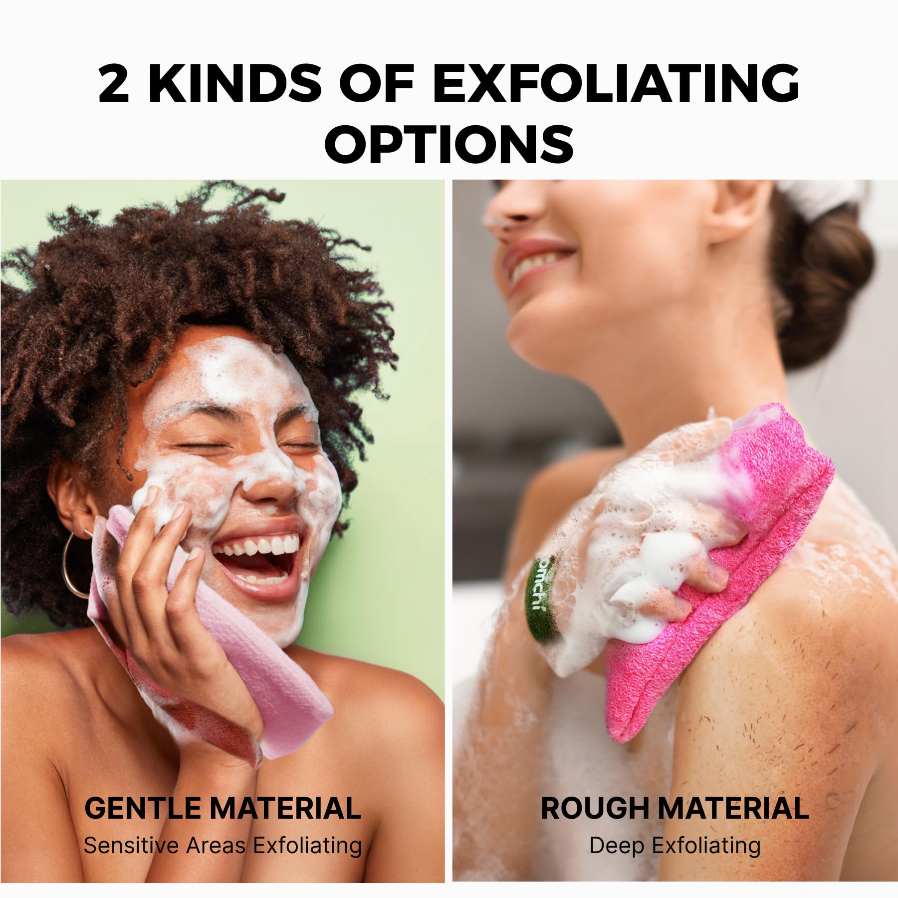 Bolsas ZOMCHI rosa con exfoliacion suave para piel sensible