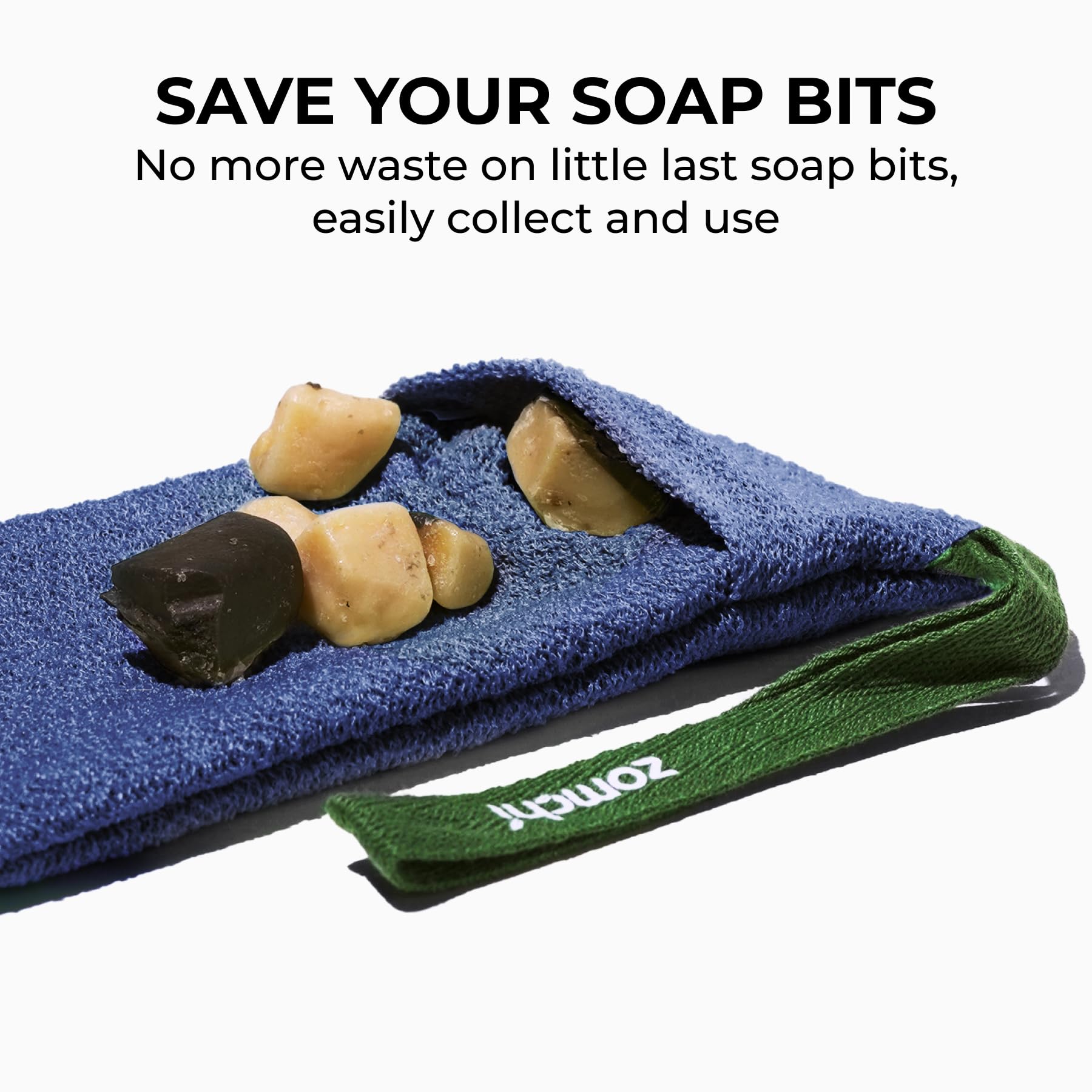 Bolsas ZOMCHI de textura áspera para exfoliar piel seca.