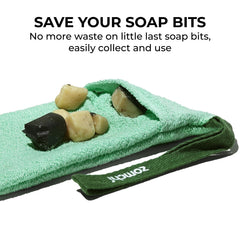 ZOMCHI bolsa exfoliante con lazo para colgar y secar