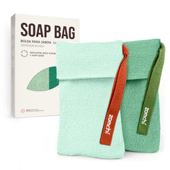 ZOMCHI bolsas exfoliantes con texturas rugosa y suave para exfoliar la piel