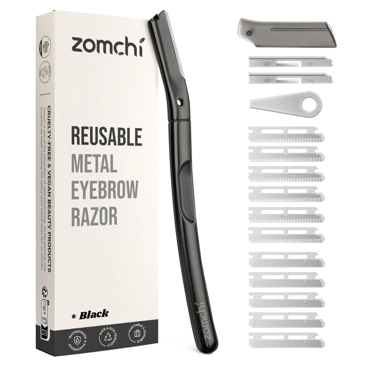 ZOMCHI Dermaplaning Tool para rostro con mango ergonómico y acabado mate