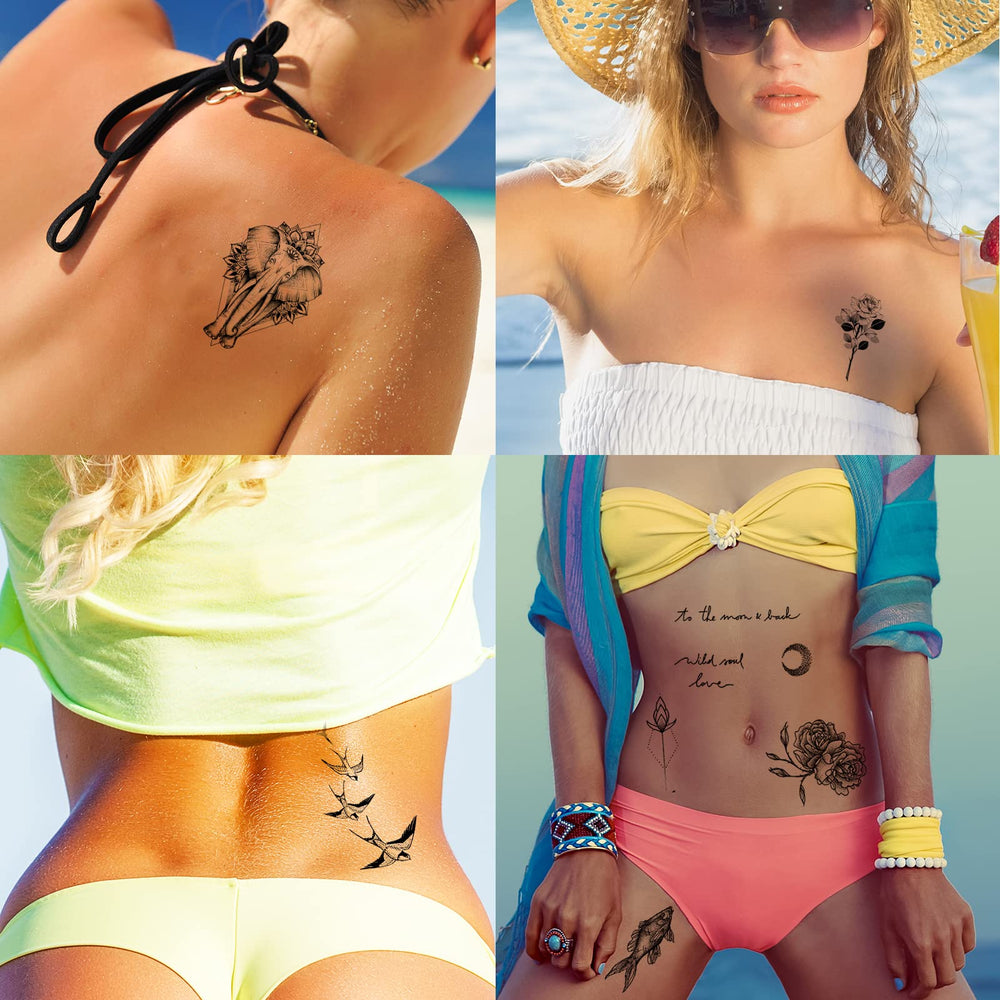 Tatuajes temporales Zomme fáciles de aplicar en 30 segundos