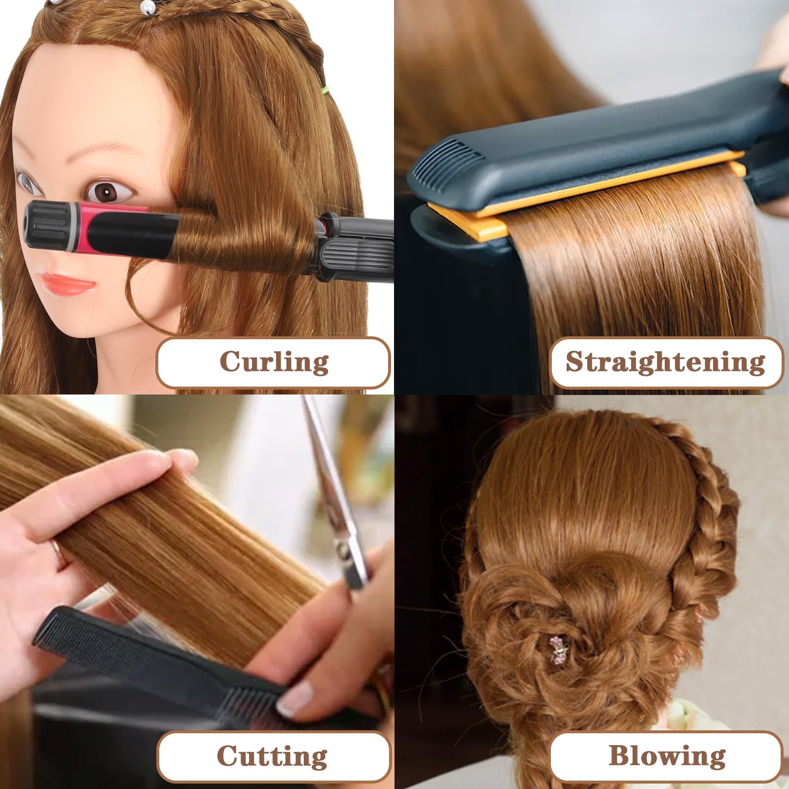 Paquete de herramientas de 9 piezas para ZOMOI cabeza maniquí.