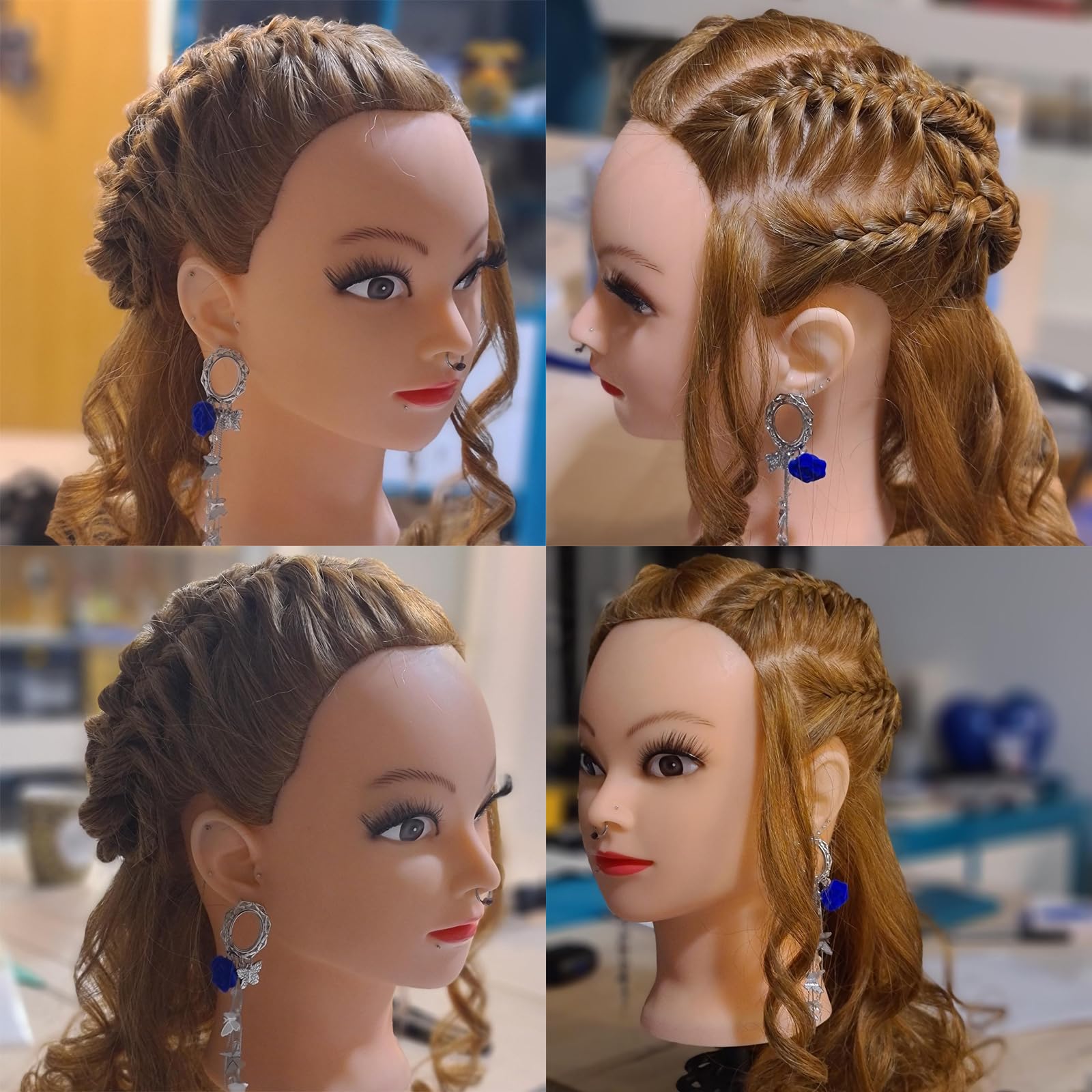 ZOMOI, práctica de peinados avanzados con cabello humano.