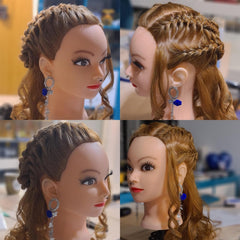 ZOMOI, práctica de peinados avanzados con cabello humano.