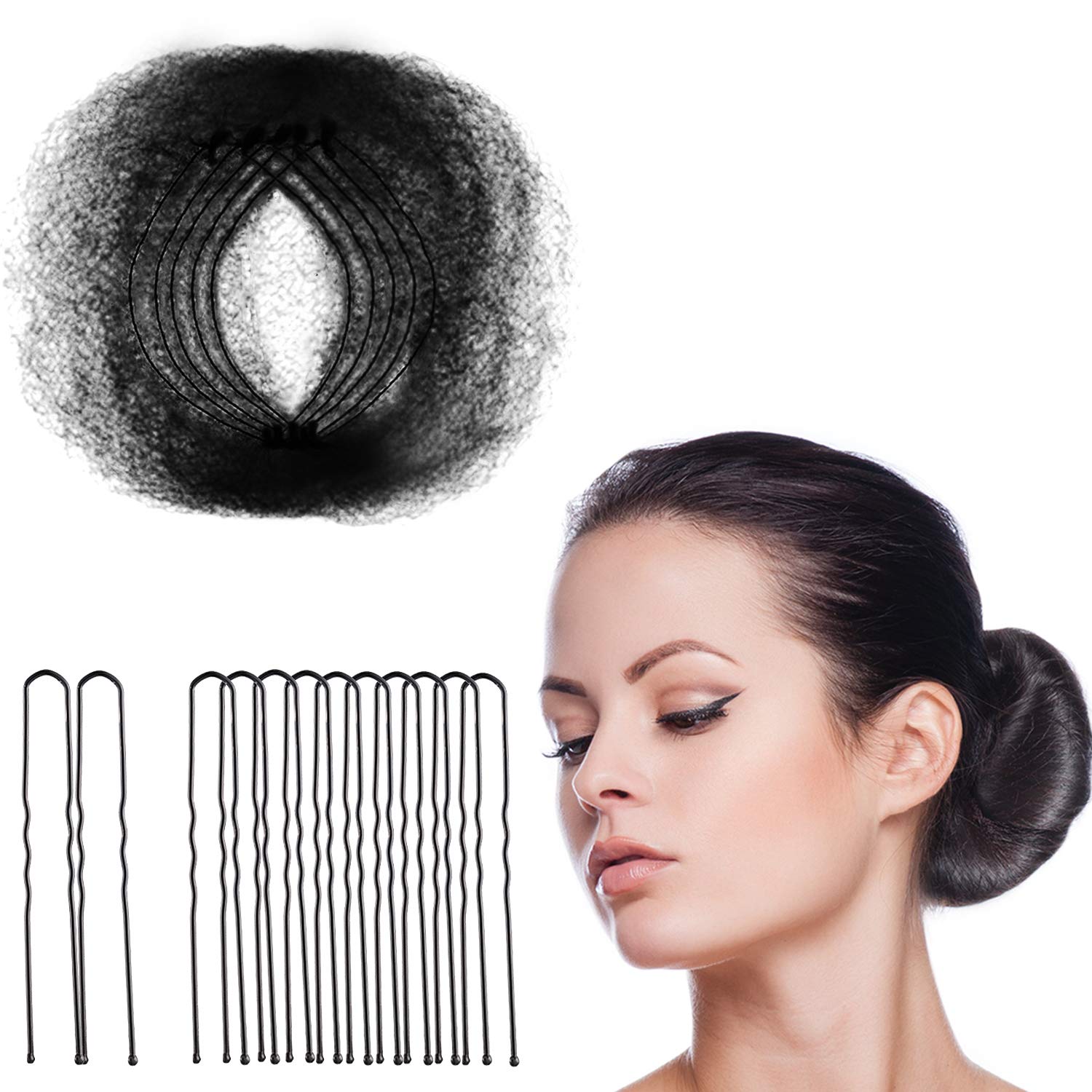 Zonon redes para cabello invisibles y elásticas, borde cómodo para uso diario.