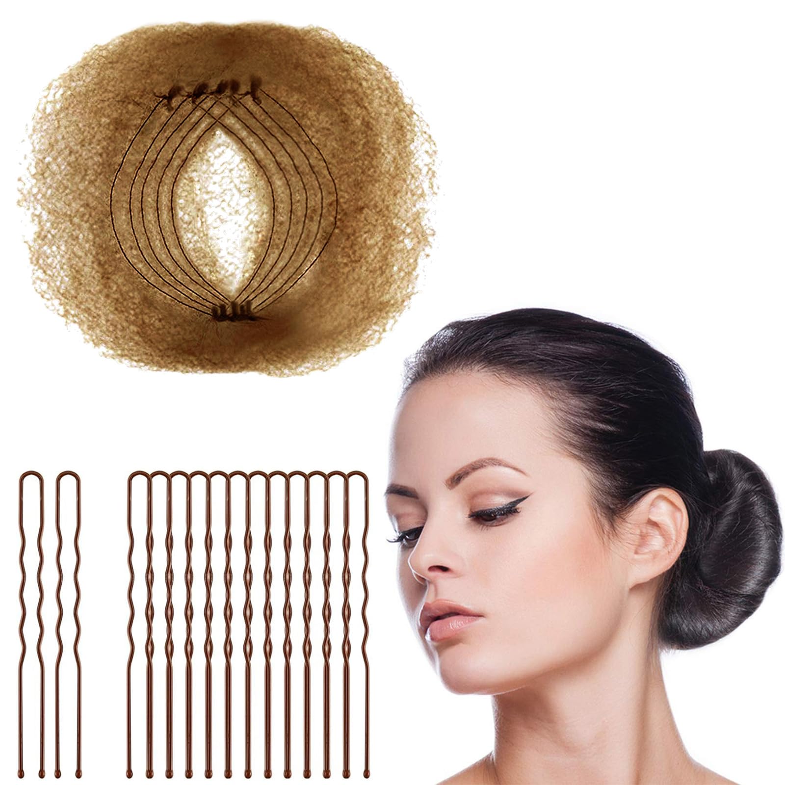 Zonon redes para cabello invisibles: diseño elástico que mantiene el peinado en su lugar.