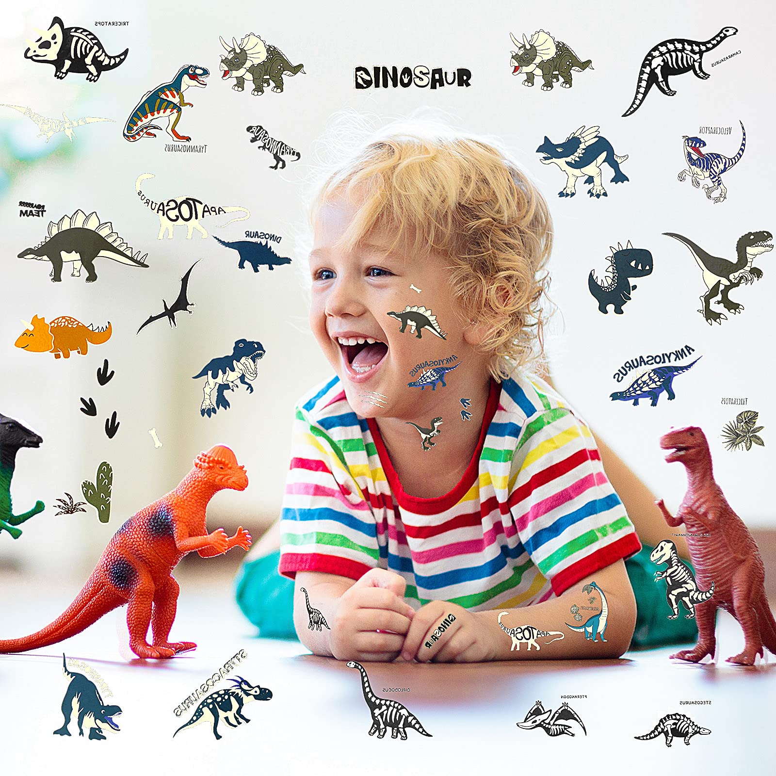 Decoraciones que captan la atención en fiestas temáticas con dinosaurios luminosos