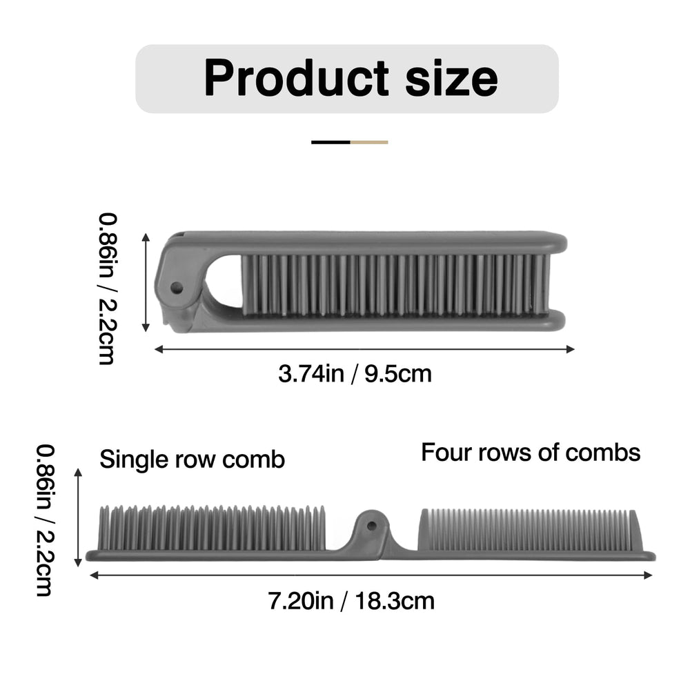Cepillo Zoolinn de doble cabeza, versátil para diferentes tipos de cabello.