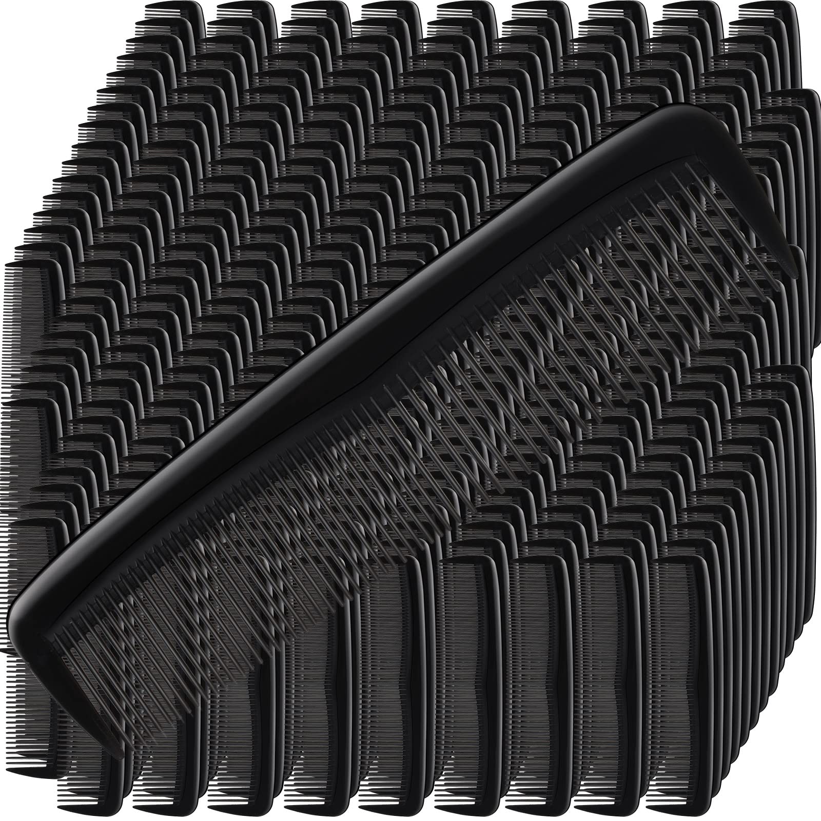 Peines de cabello Zopeal compactos en negro, ideales para viaje diario.