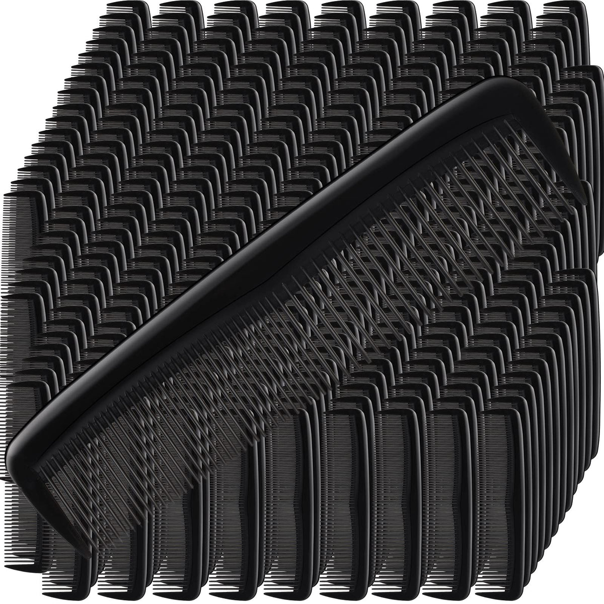 Peines de cabello Zopeal compactos en negro, ideales para viaje diario.