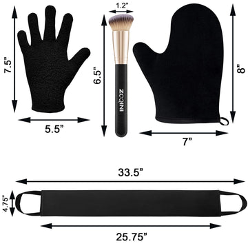 ZOQINI set bronceado universal para mousses, geles y aceites, ofrece uso versátil.