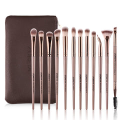 Z'OREYA brochas de ojos 12 piezas, acabado dorado, difuminado de sombras con precisión.