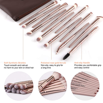 Z'OREYA brochas para delineado de ojos, kit profesional adaptable para principiantes.