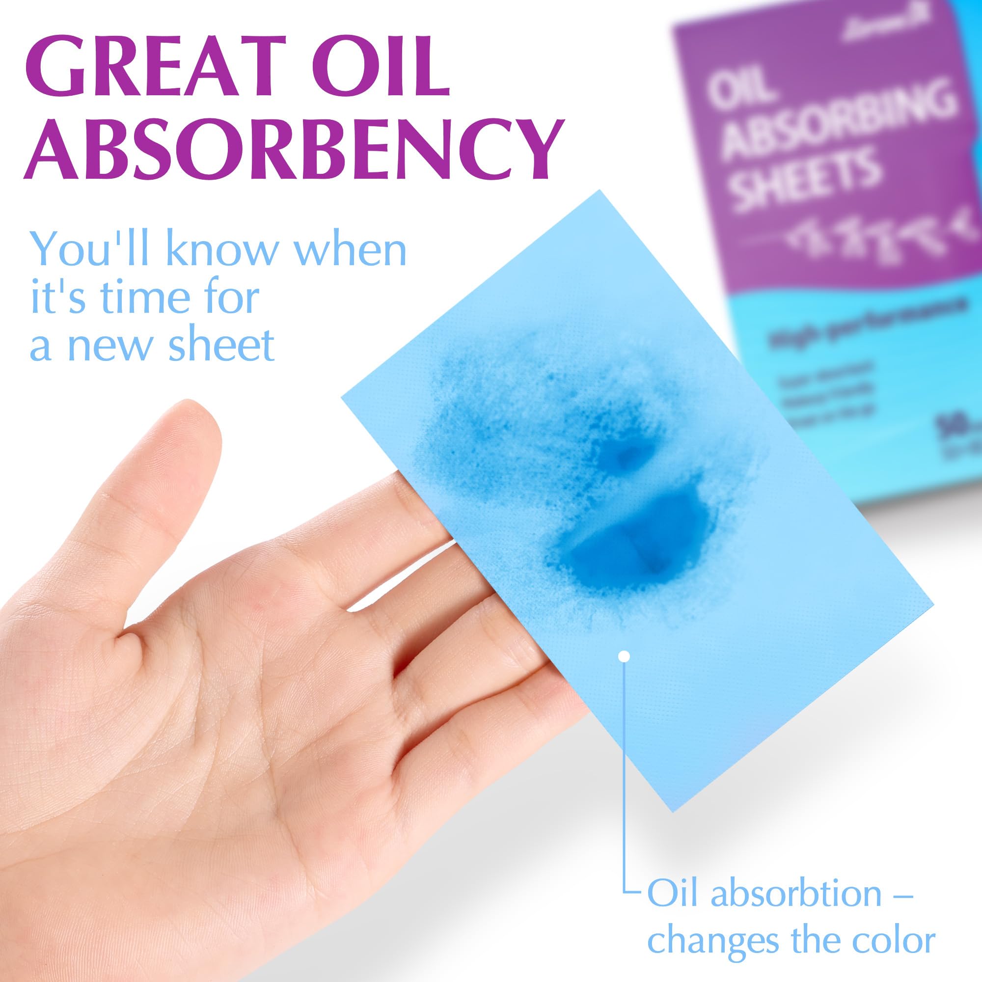 Empaque portátil de ZOROM'S para llevar hojas absorbe aceite en cualquier ocasión.