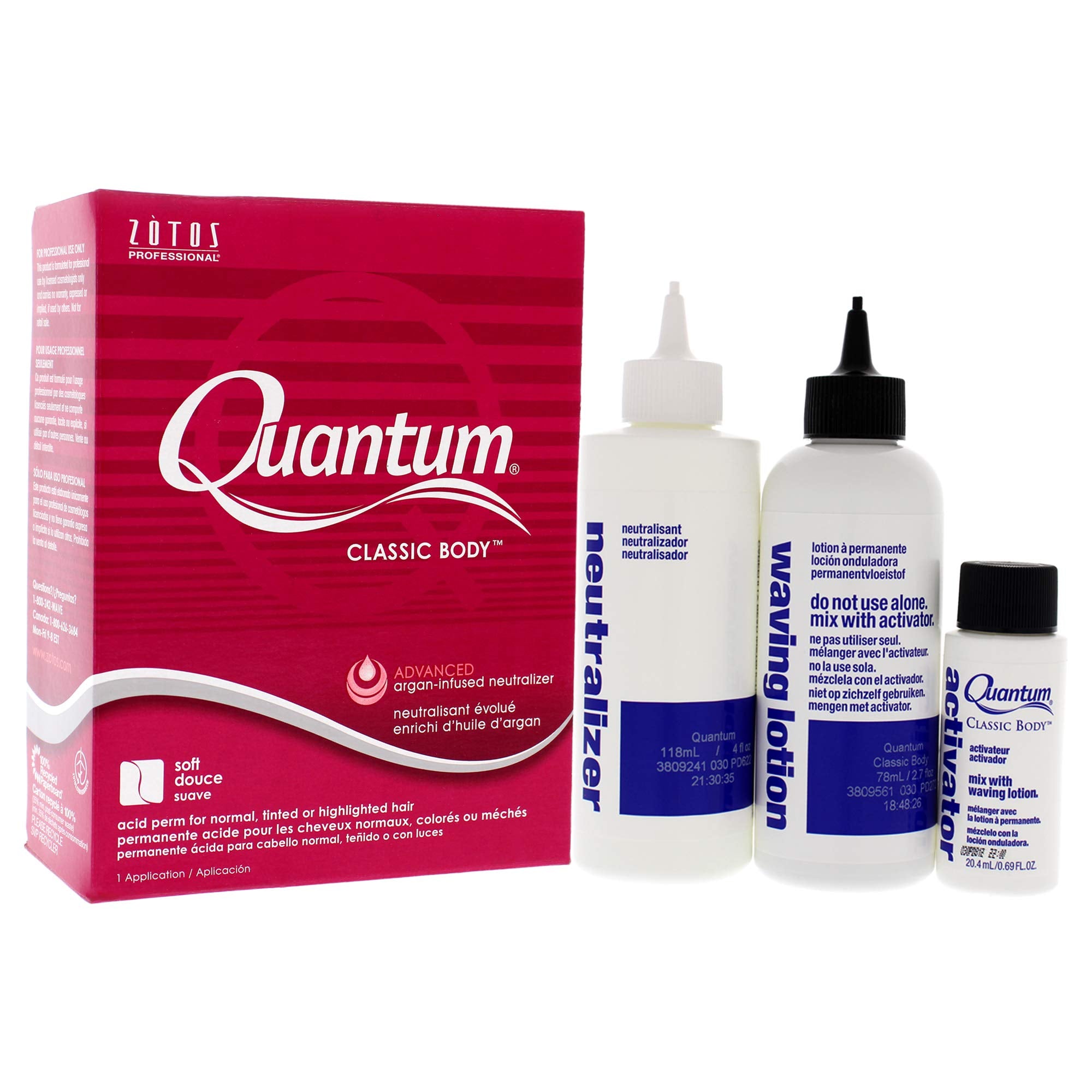 Ondas suaves en cabello corto con Zotos Quantum Classic Body Acid Perm.