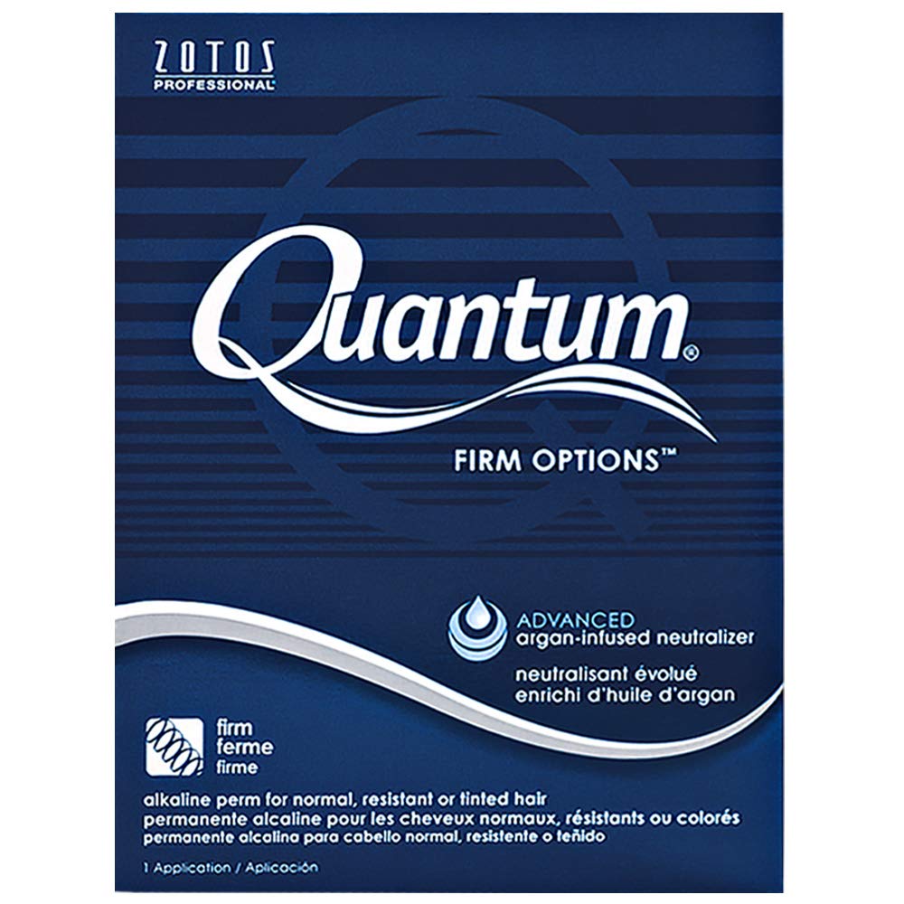 Zotos Quantum Opciones Alcalina Perm, botella vertiendo, aplicación suave para rizos definidos
