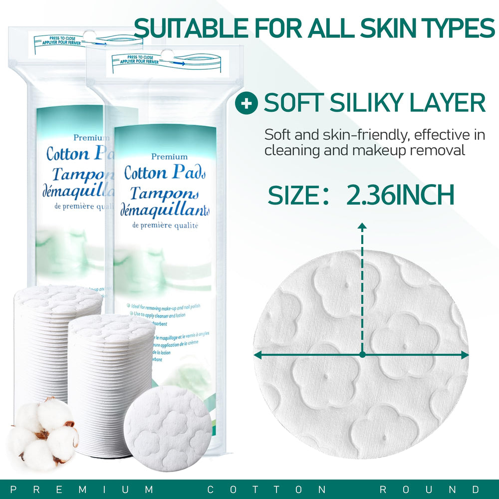 Almohadillas ZPCO de algodón natural 100%, piel suave y cómoda