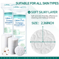 Almohadillas ZPCO de algodón natural 100%, piel suave y cómoda