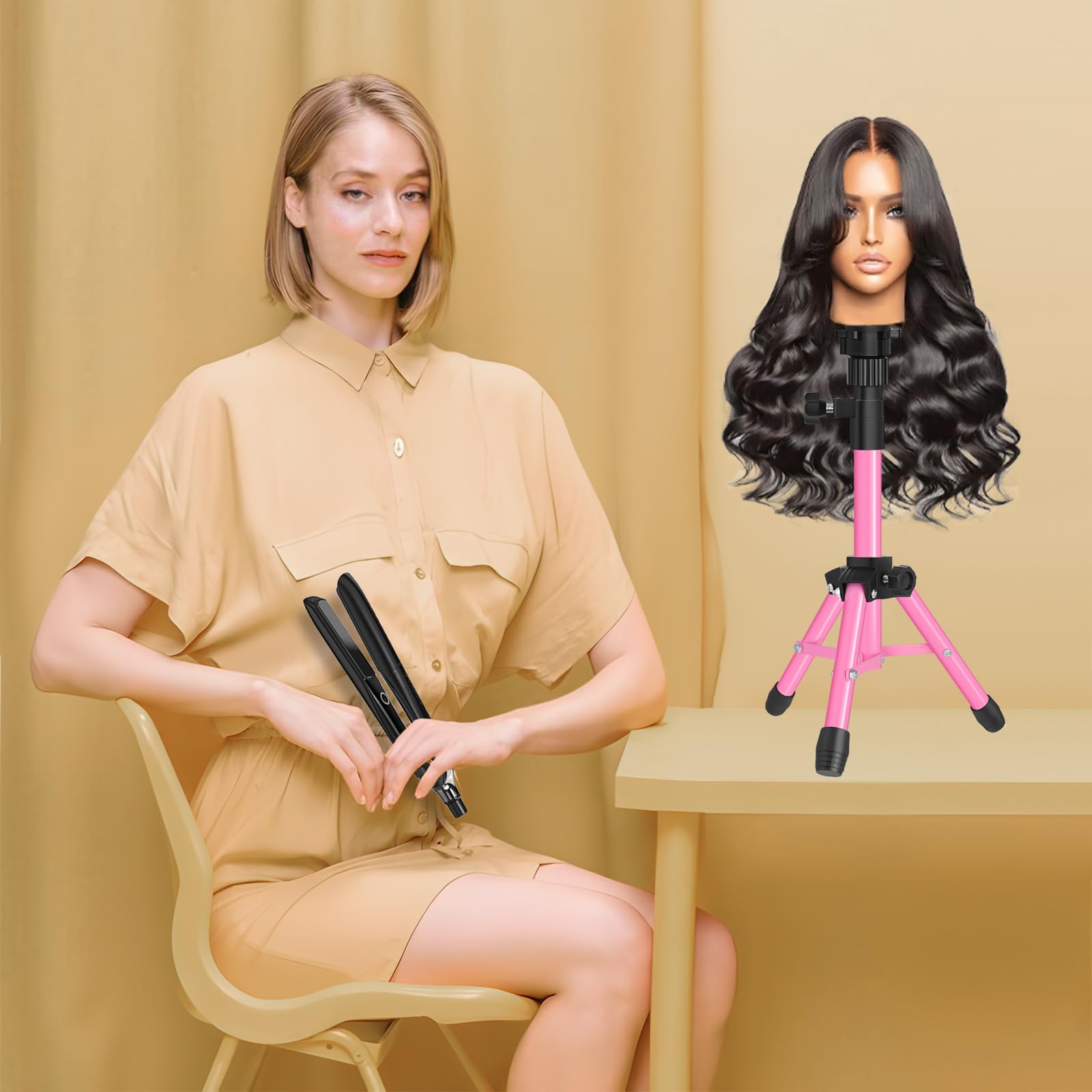 Accesorio de peluquería de ZQIAN BEAUTY para practicar cortes y peinados.