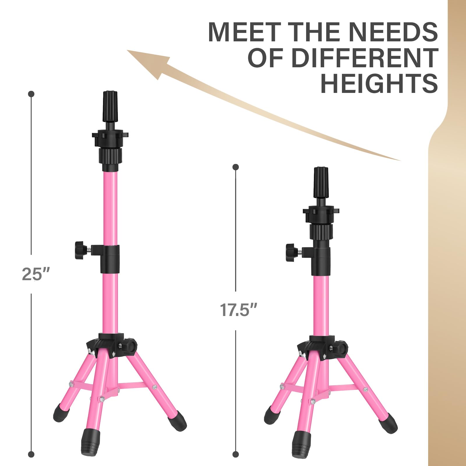 Soporte de ZQIAN BEAUTY con altura ajustable, perfecto para practicar peluquería.