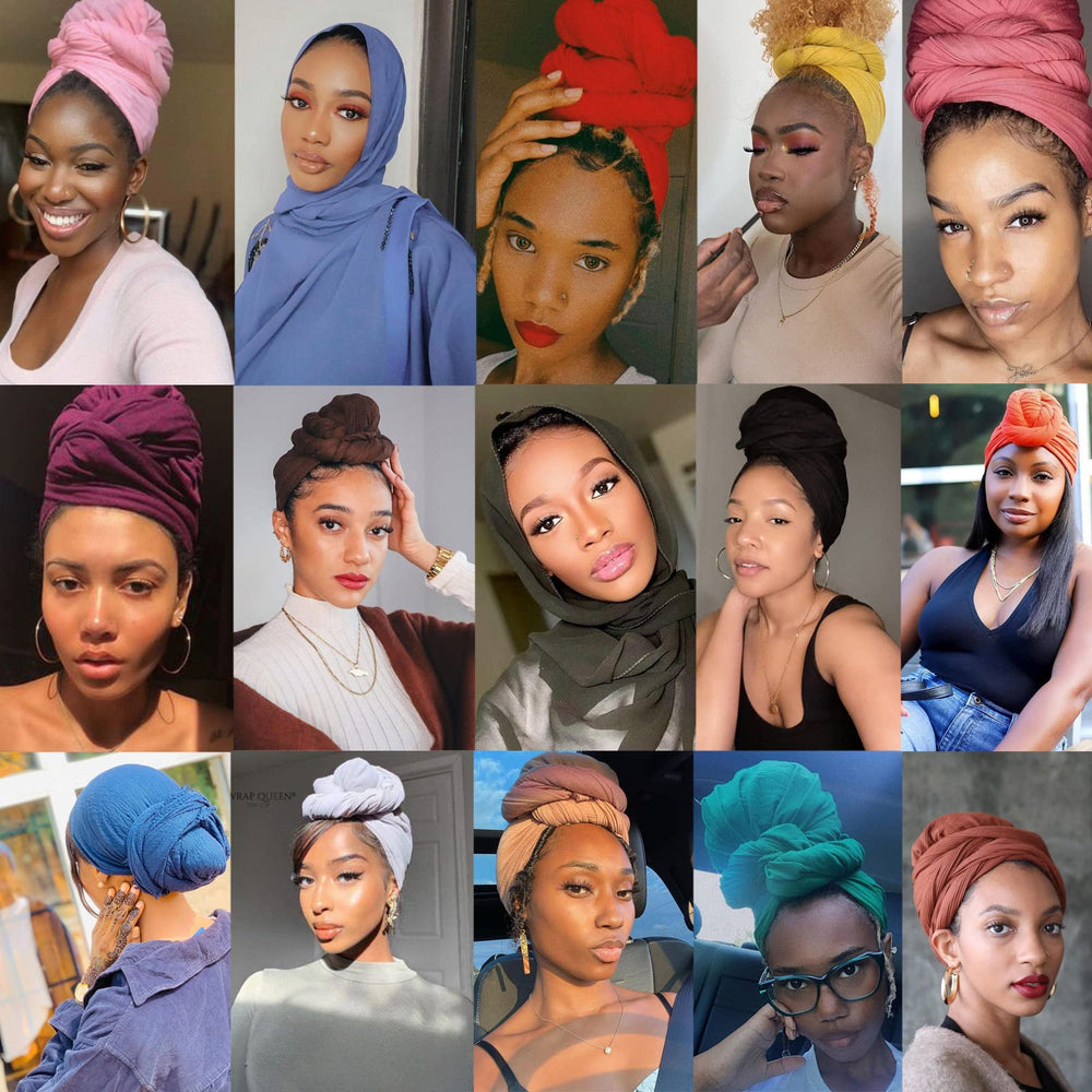 ZRQ foulard hijab multicolore, accessoire pratique pour toutes les occasions.