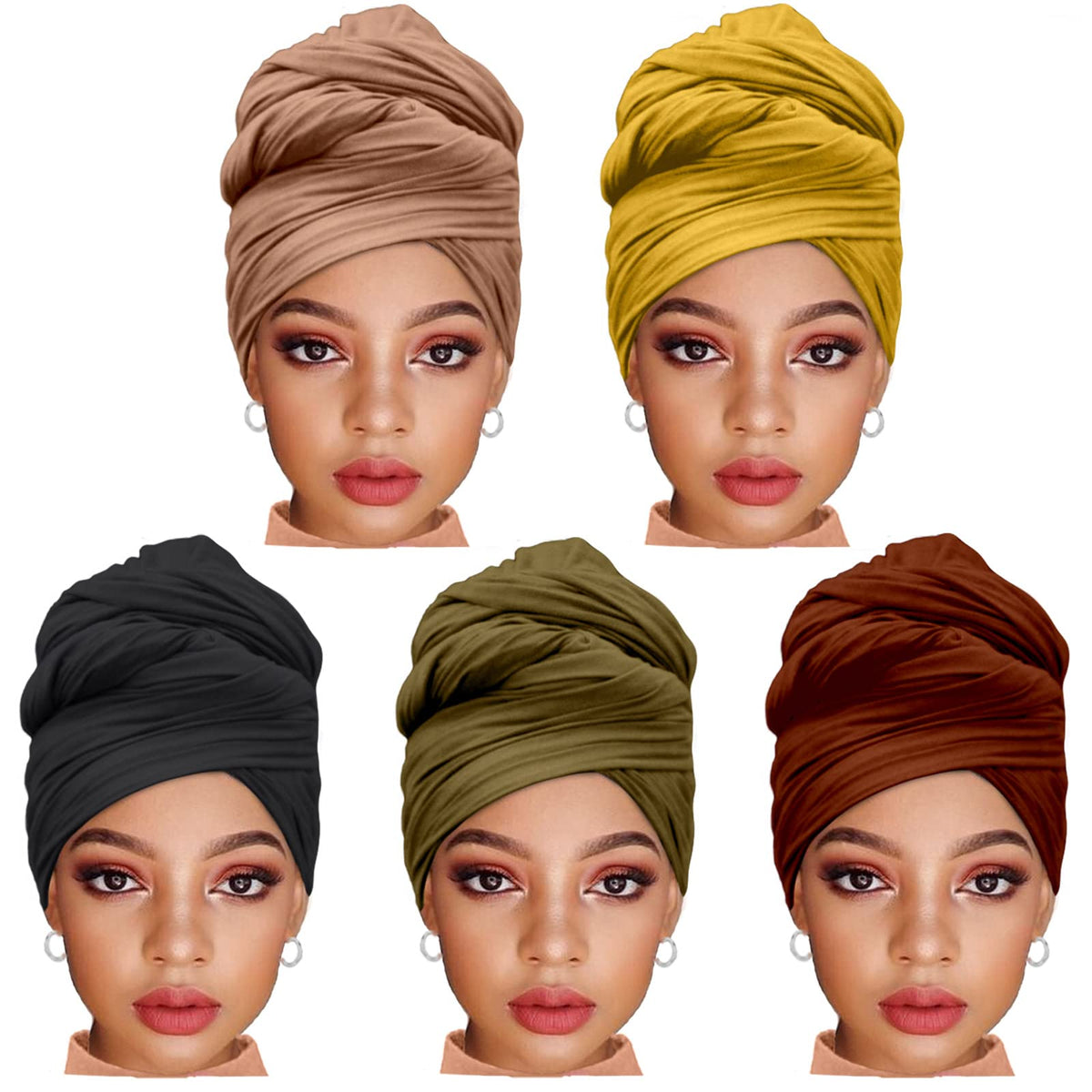 ZRQ foulard hijab noir, drapé polyvalent et confortable.