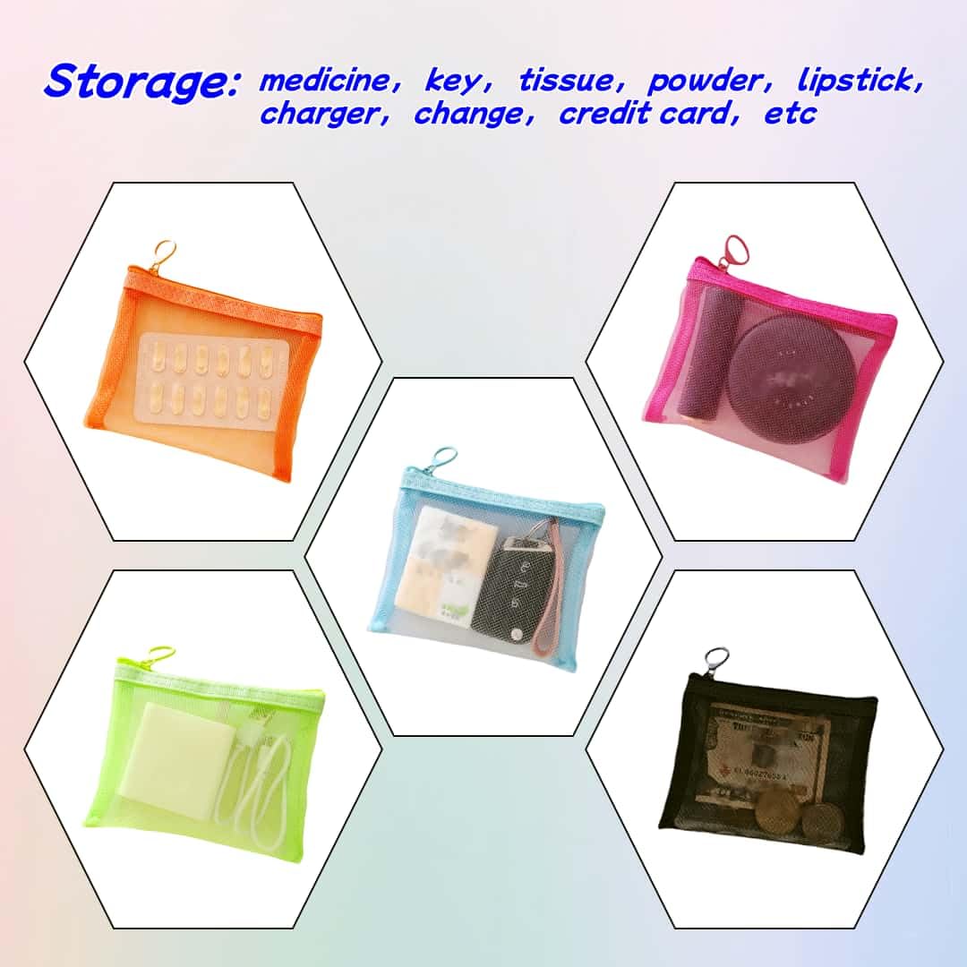 Estuche pequeño de malla ZSlactp para píldoras y medicinas.
