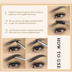 ZSSEMEI definición de cejas con trazos finos y natural
