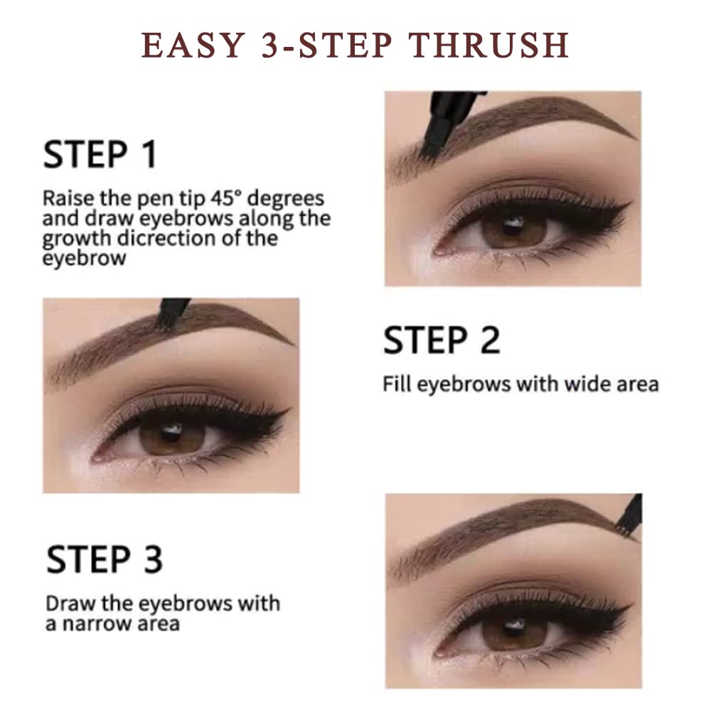 ZSSEMI Waterproof Eyebrow Pen natural look for everyday brow definition.