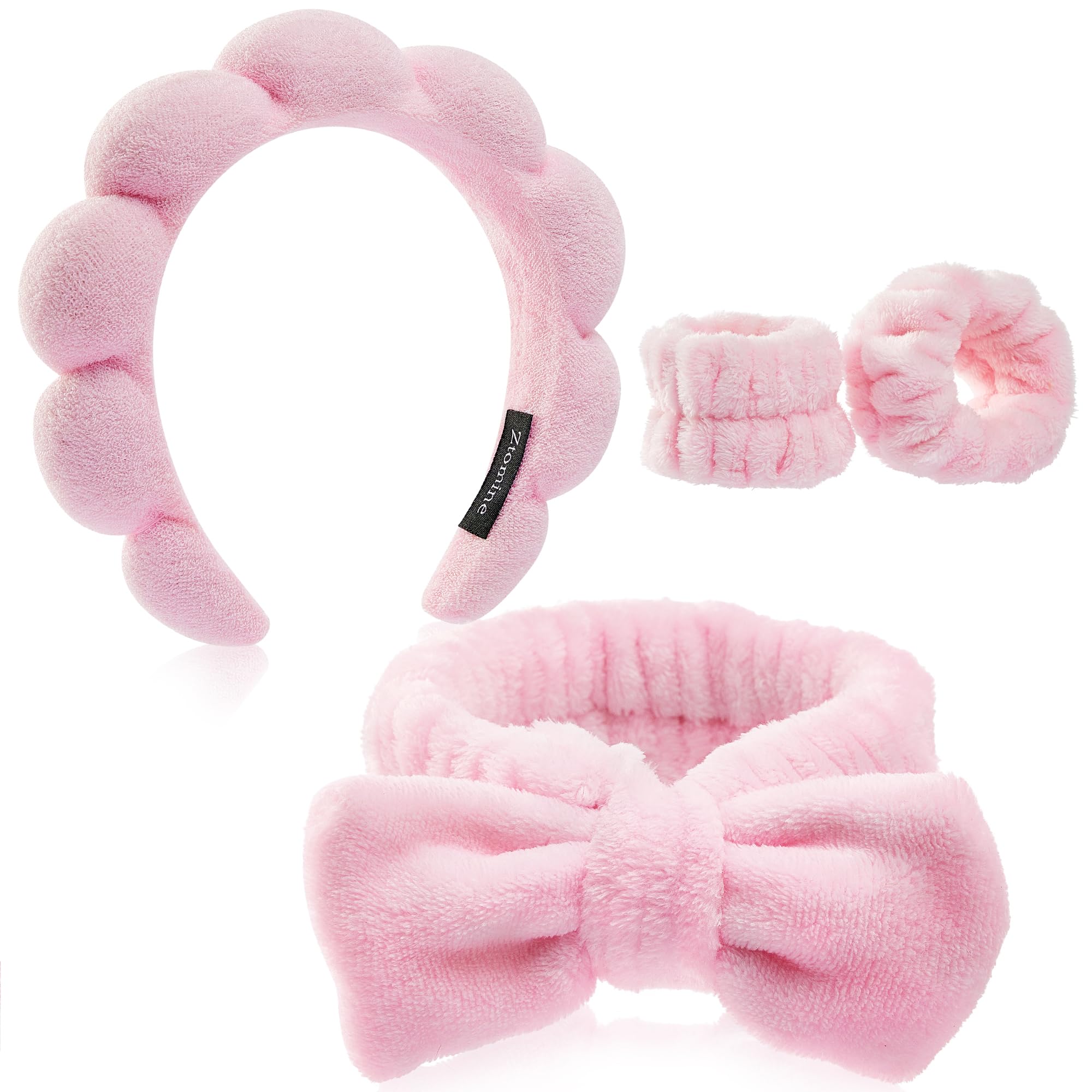 Ztomine diadema burbuja para cabello, mantiene seco durante el cuidado facial.