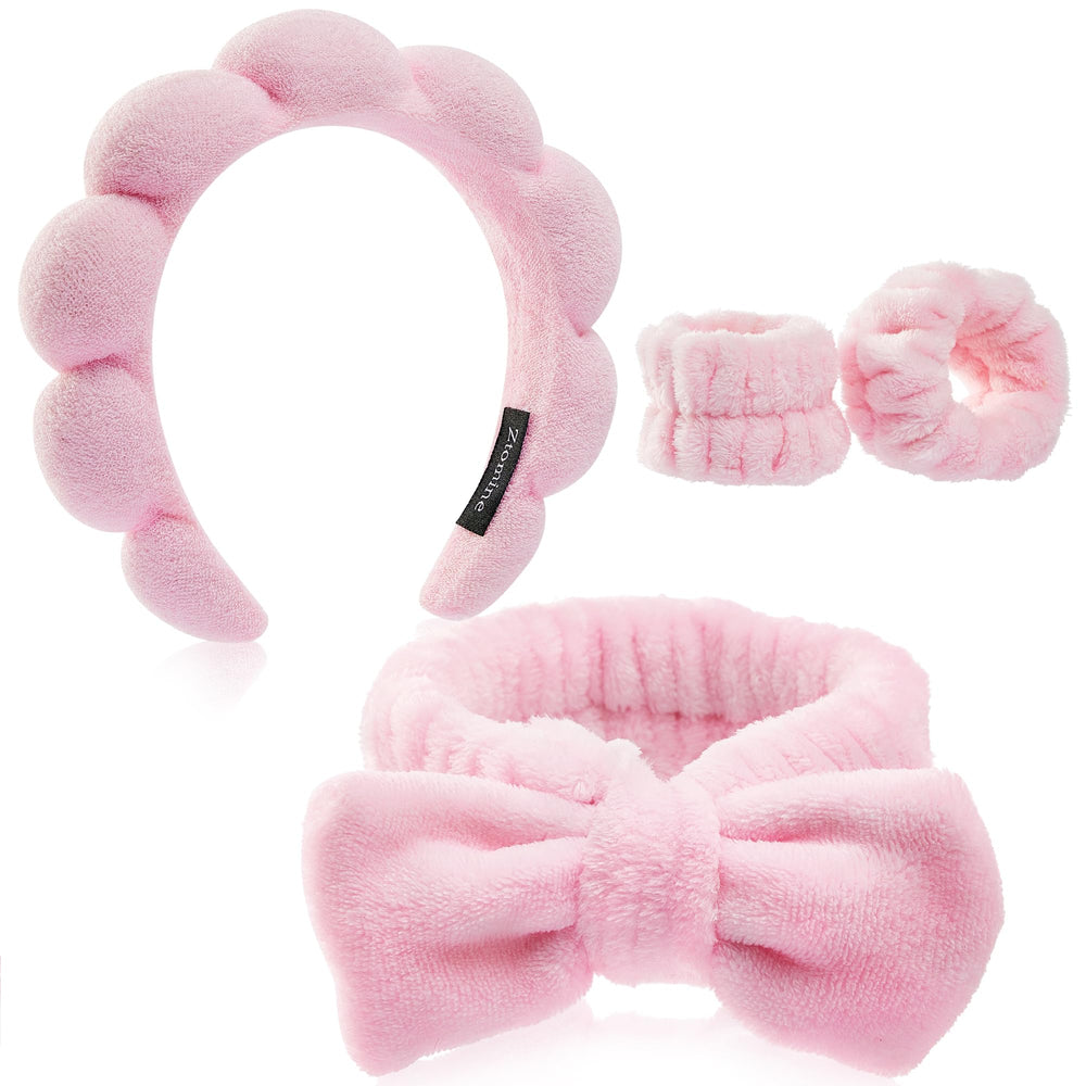 Ztomine diadema burbuja para cabello, mantiene seco durante el cuidado facial.