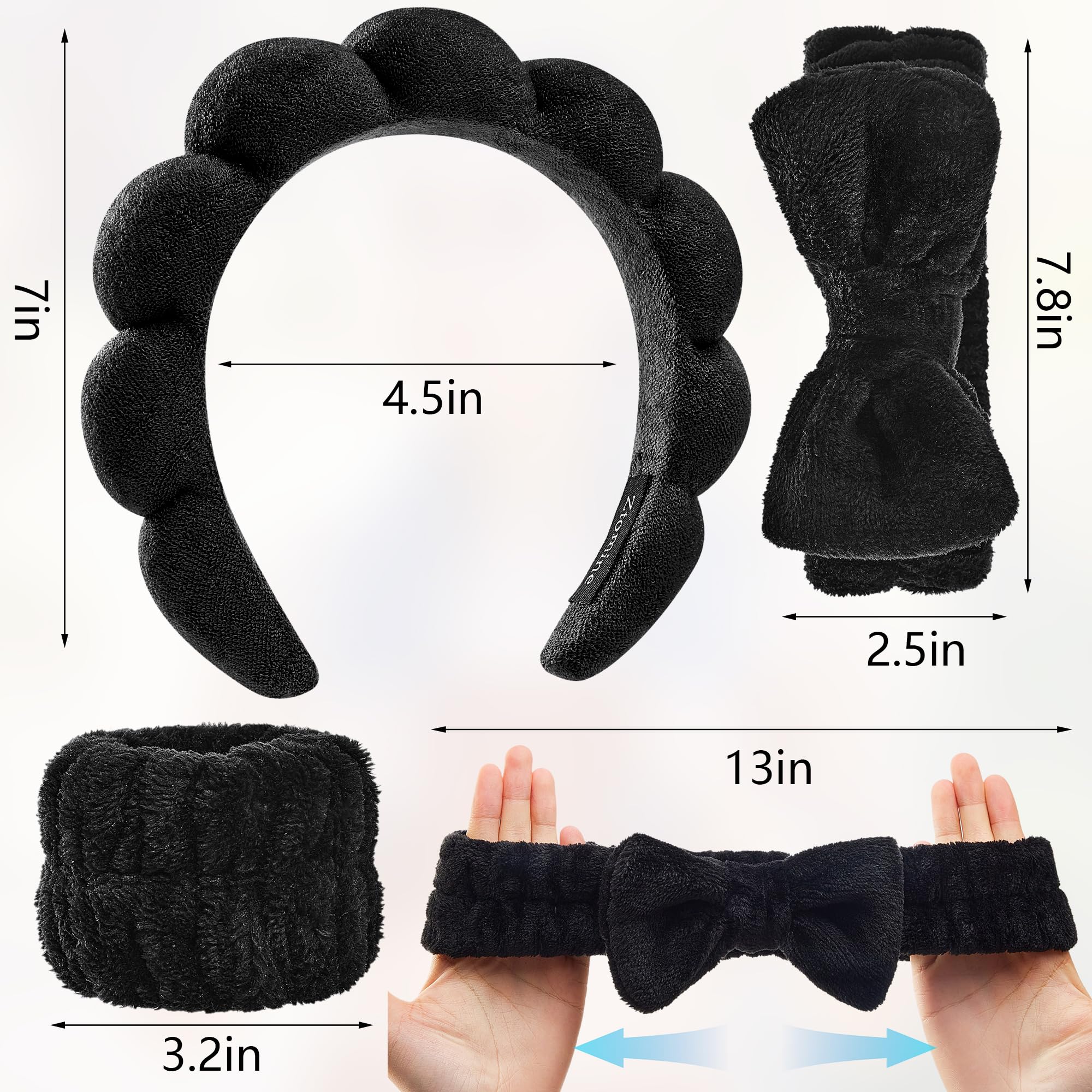Diadema Ztomine con lazo para uso cómodo y con estilo
