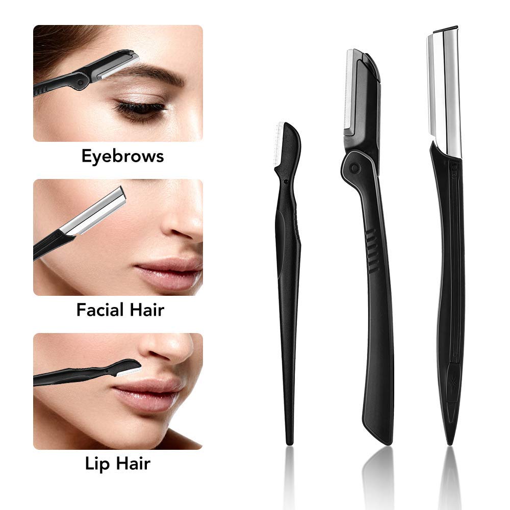 ZTRHYOO kit cejas tijeras curvas: recorte cercano y preciso