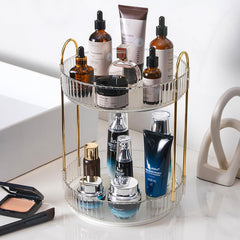 Zufudo organizador maquillaje rotatorio 360°, acceso rápido a cosméticos