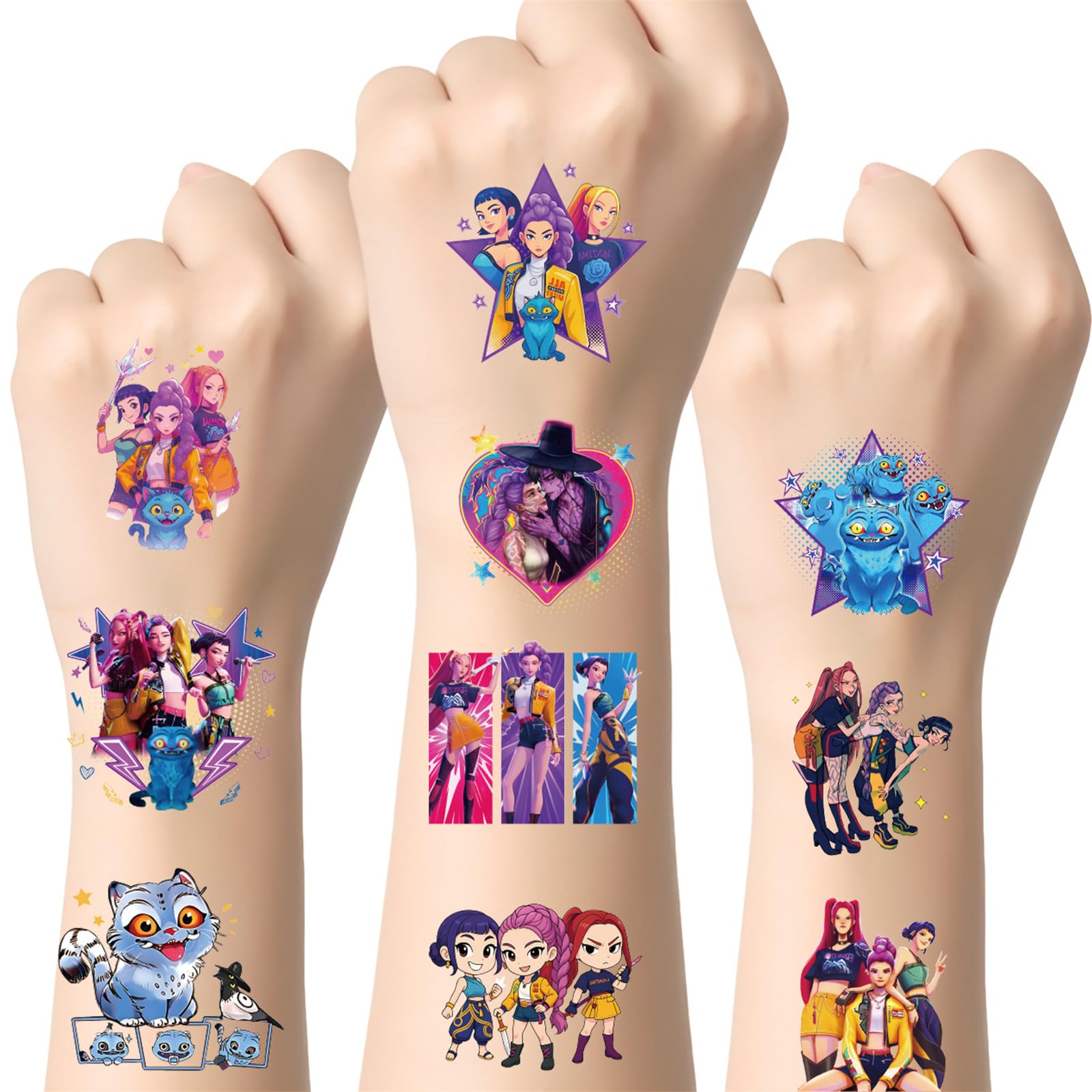 Tatuaje temporal ZUIYIJIANGNAN con tema demonio, ideal para cosplay y diversión.