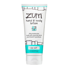 La crema Zum para manos y cuerpo con sal marina hidrata la piel.