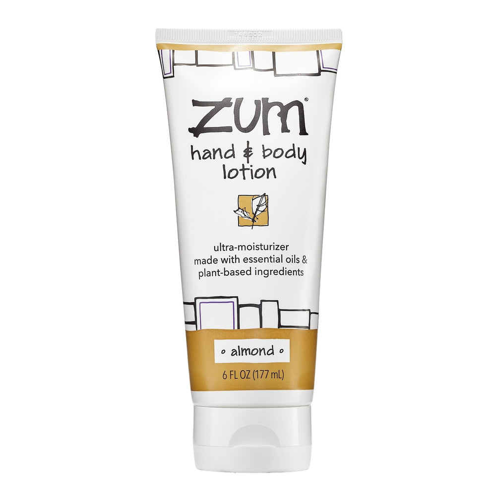 Zum Indigo Wild loción para manos y cuerpo, botella frontal con hidratación suave.
