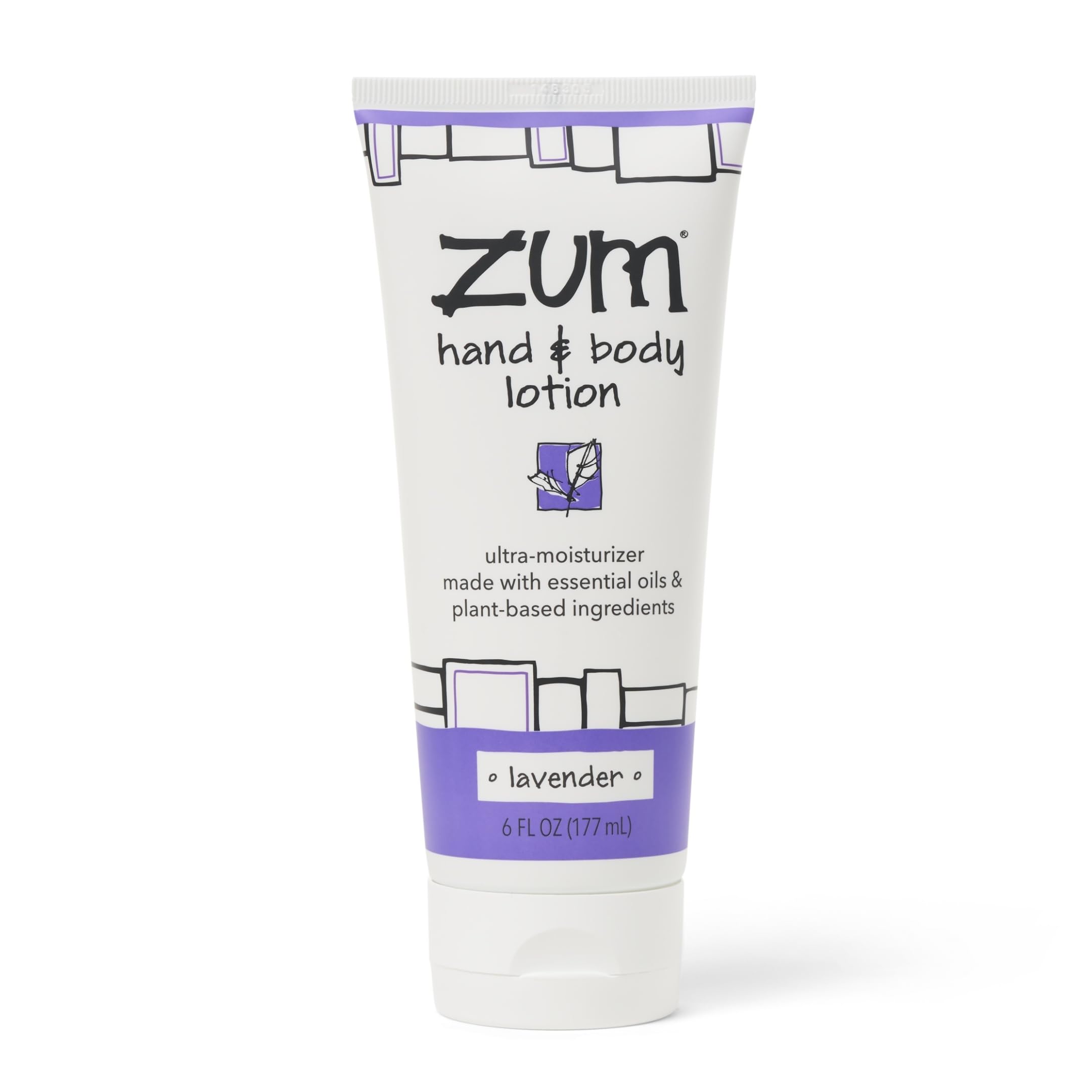 Zum loción para manos y cuerpo lavanda, frasco, hidratación suave
